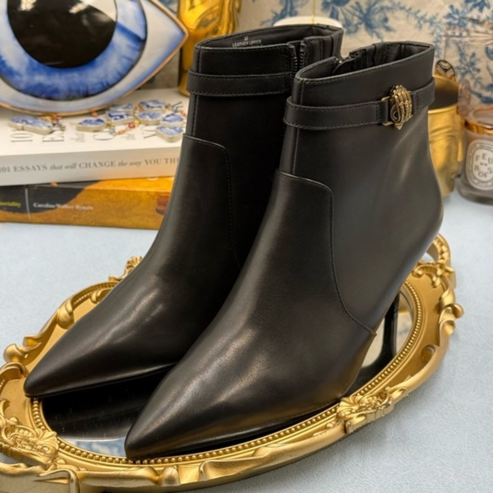 🆕 KURT GEIGER LONDON 🧿 NWOT Kensington Flexi Woven Leather Ankle Boots, Sz 7 - Picture 12 of 16